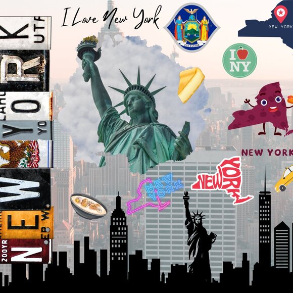 New York Tumbler, NYC Souvenir Travel Mug, Big Apple Coffee Cup, 20oz Tumbler - Picture 2 of 7